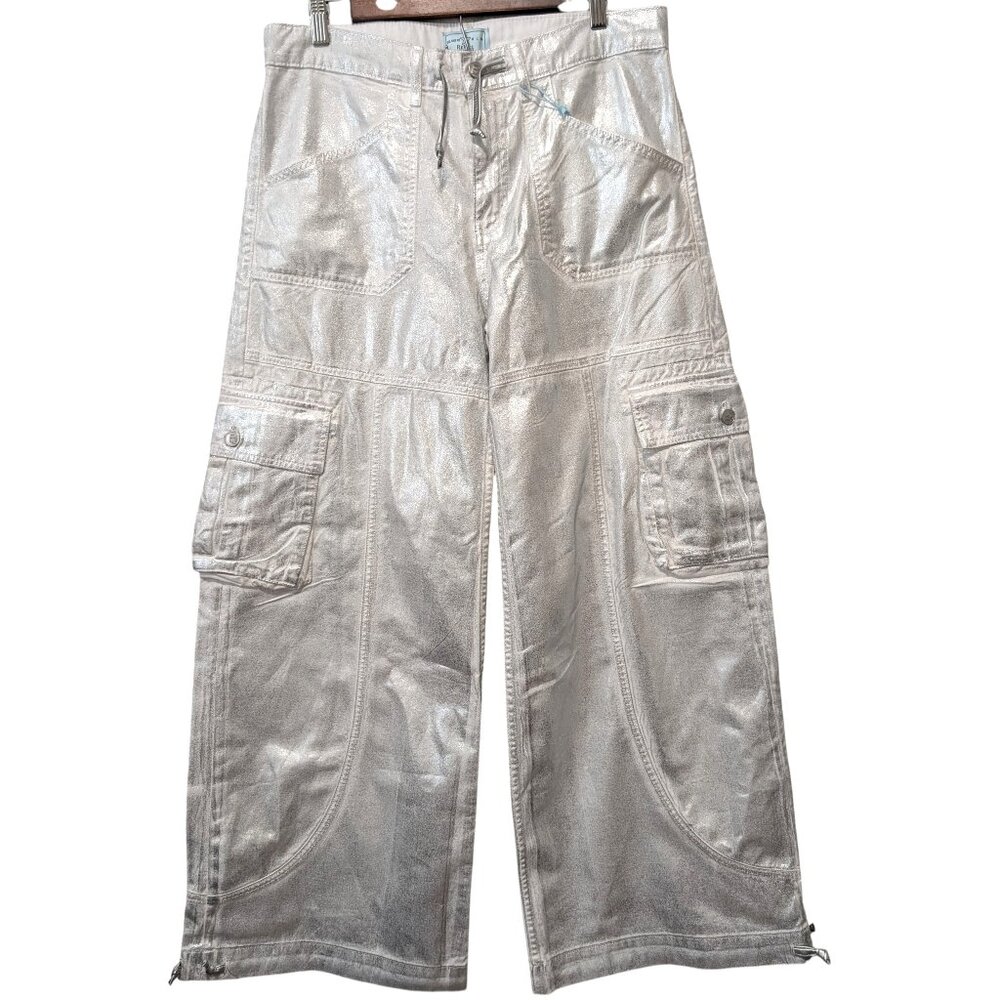 Revice Womens NWT Size S Maverick Real Steel Oversized Baggy Parachute Pants